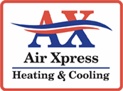 Professional air duct cleaning that shows an image of Air Xpress' company logo.