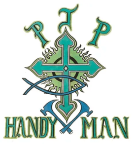 Professional dryer vent cleaning services from PJP Handyman. An image that shows their company logo.