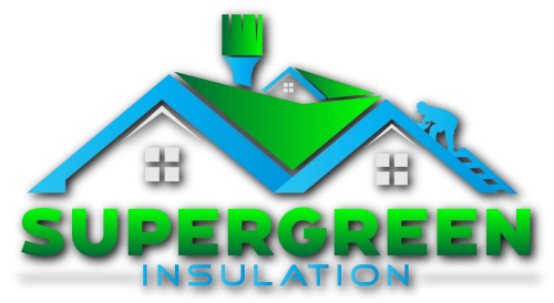 One of the best attic insulation companies in San Antonio. An image that shows Super Green Insulation's company logo. 