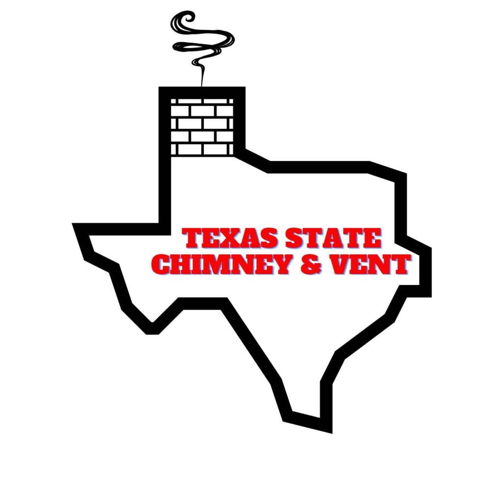 One of the best chimney cleaning companies in San Antonio. An image that shows Texas State Chimney and Vent's company logo. 