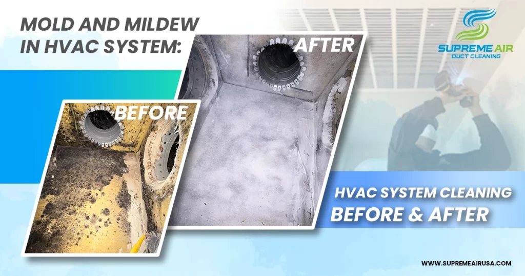 An information graphic that shows the before and after comparison of the HVAC system.